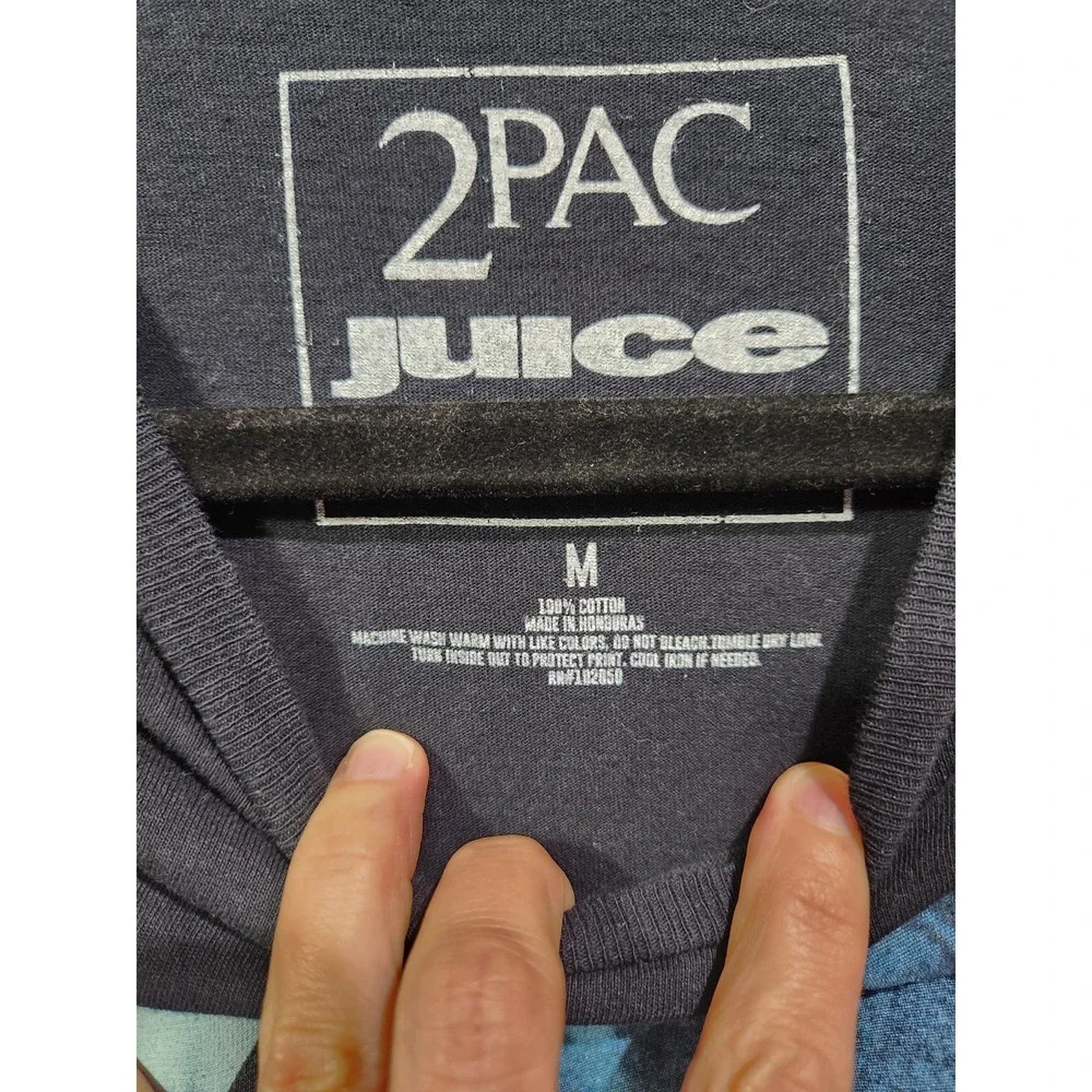 2Pac Tupac JUICE Movie Shirt Power Respect Hip Hop Tee Black Unisex Sizes Medium